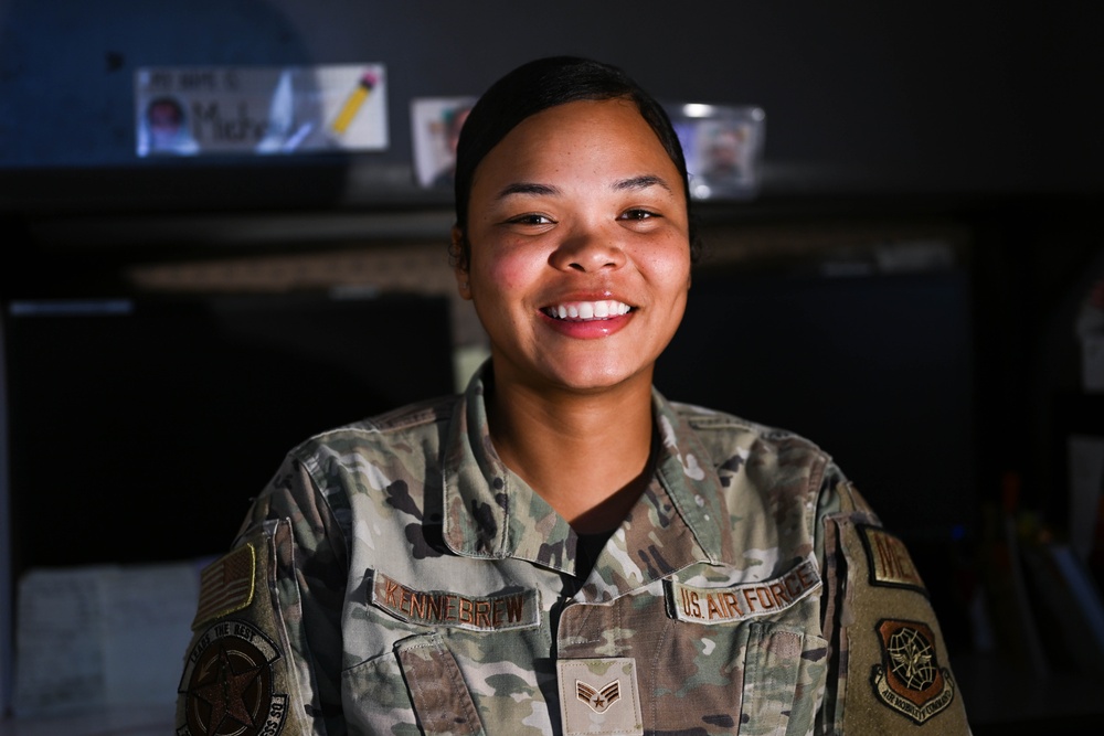 Humans of Scott: Senior Airman Tailor Kennebrew