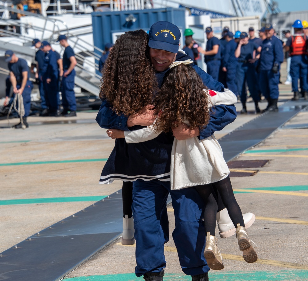 Coast Guard Cutter James Returns Home