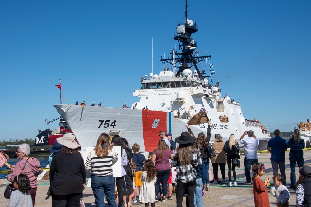 Coast Guard Cutter James Returns Home