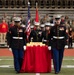 Sergeant Major of the Marine Corps attends the Marine Corps Base Quantico cake cutting ceremony as guest of honor