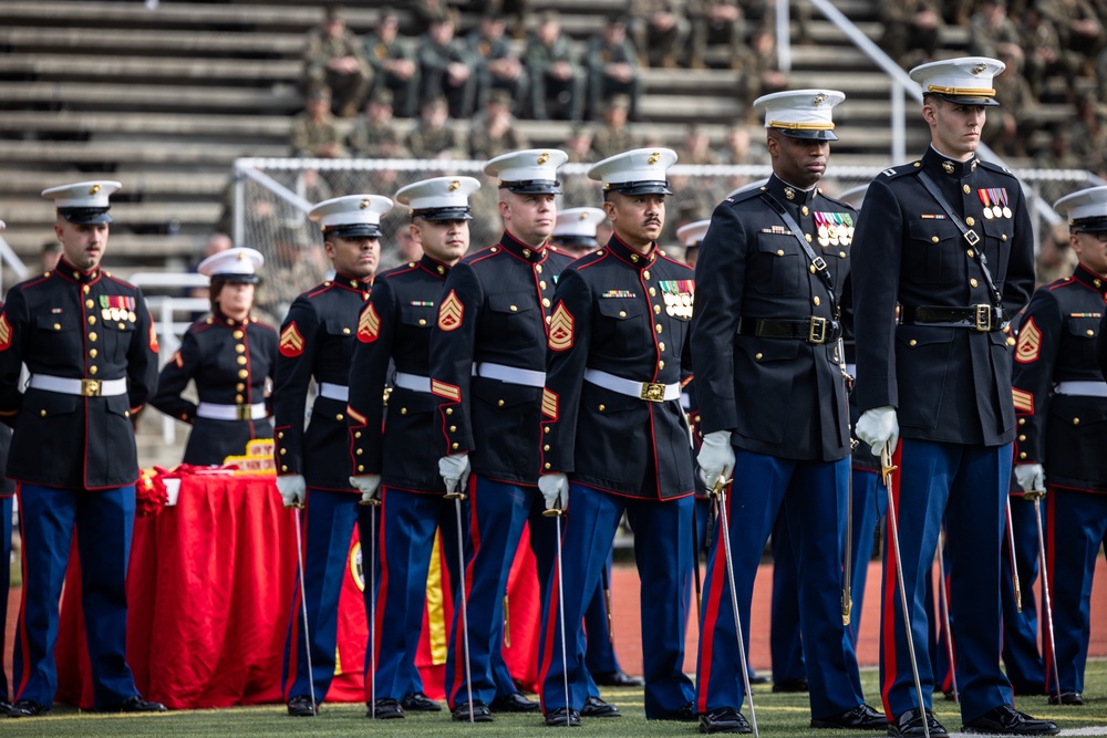 Sergeant Major of the Marine Corps attends Marine Corps Base Quantico cake cutting ceremony as guest of honor