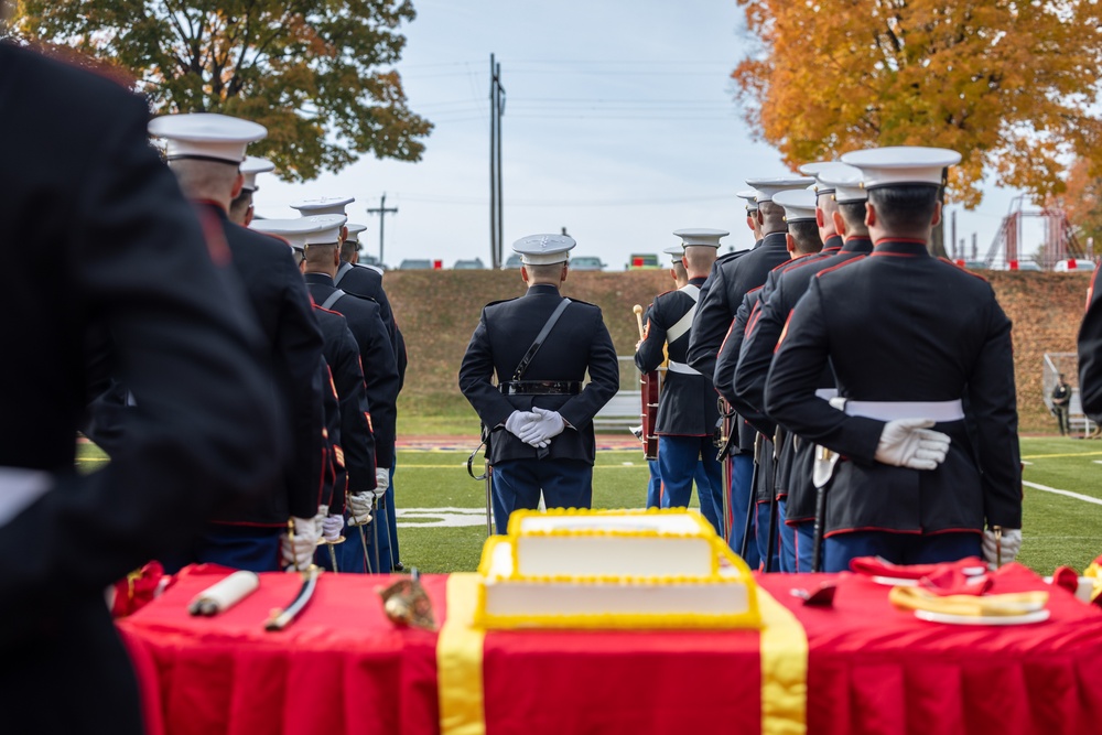 Sergeant Major of the Marine Corps attends Marine Corps Base Quantico cake cutting ceremony as guest of honor