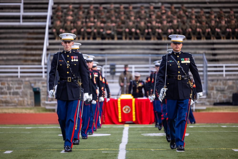 Sergeant Major of the Marine Corps attends Marine Corps Base Quantico cake cutting ceremony as guest of honor