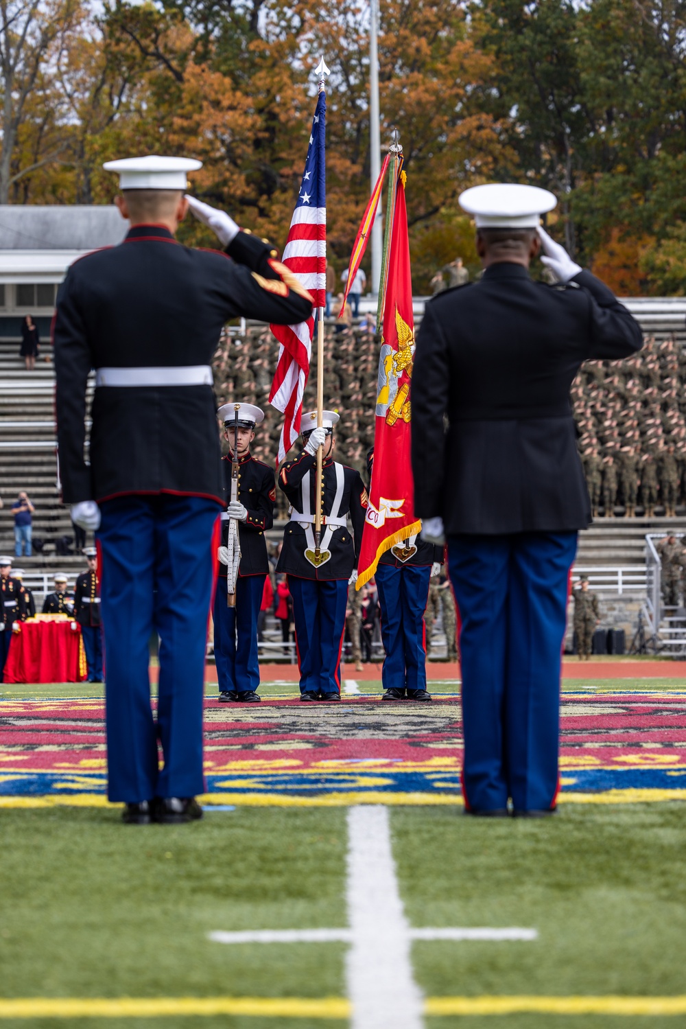 Sergeant Major of the Marine Corps attends Marine Corps Base Quantico cake cutting ceremony as guest of honor