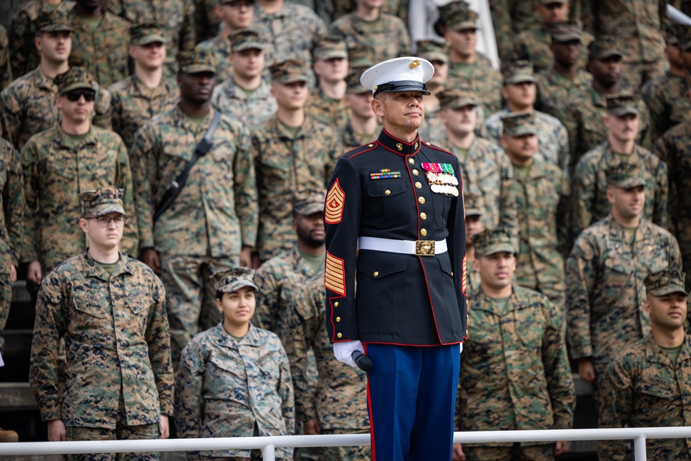 Sergeant Major of the Marine Corps attends Marine Corps Base Quantico cake cutting ceremony as guest of honor