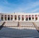 Veterans Day U.S. Flag Hanging at the Memorial Amphitheater