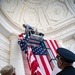 Veterans Day U.S. Flag Hanging at the Memorial Amphitheater