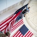 Veterans Day U.S. Flag Hanging at the Memorial Amphitheater