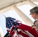 Veterans Day U.S. Flag Hanging at the Memorial Amphitheater