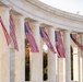 Veterans Day U.S. Flag Hanging at the Memorial Amphitheater