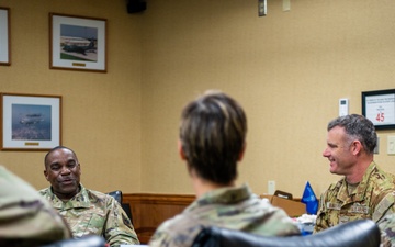Command chief master sergeant of the Air National Guard visits the 182nd Airlift Wing Nov. 3, 2023