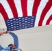 Veterans Day U.S. Flag Hanging at the Memorial Amphitheater