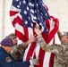 Veterans Day U.S. Flag Hanging at the Memorial Amphitheater