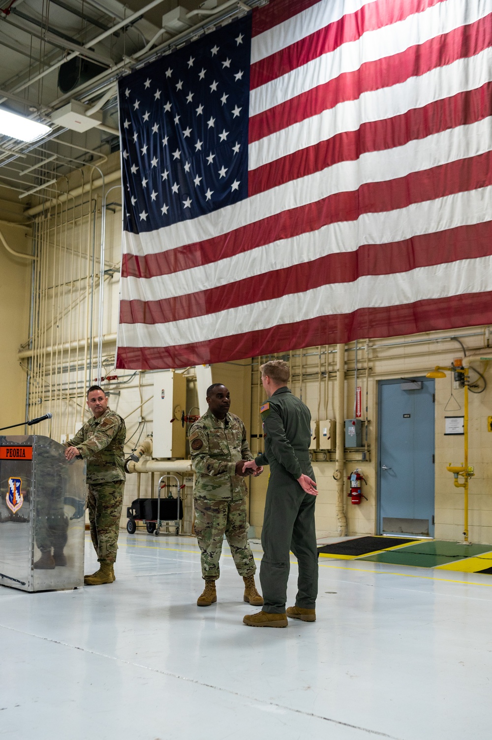 Command chief master sergeant of the Air National Guard visits the 182nd Airlift Wing Nov. 3, 2023