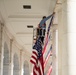 Veterans Day U.S. Flag Hanging at the Memorial Amphitheater