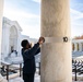 Veterans Day U.S. Flag Hanging at the Memorial Amphitheater