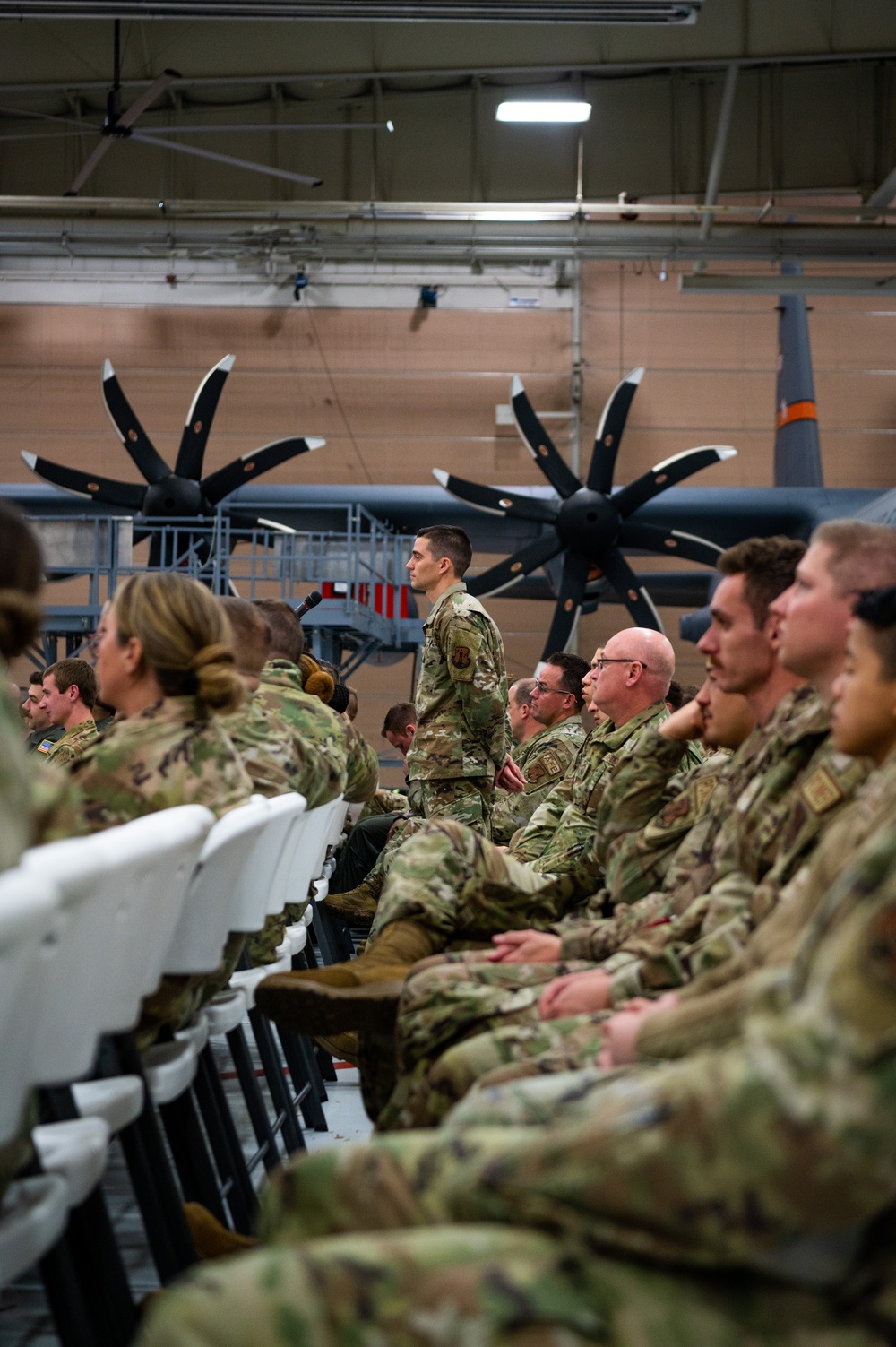 Command chief master sergeant of the Air National Guard visits the 182nd Airlift Wing Nov. 3, 2023