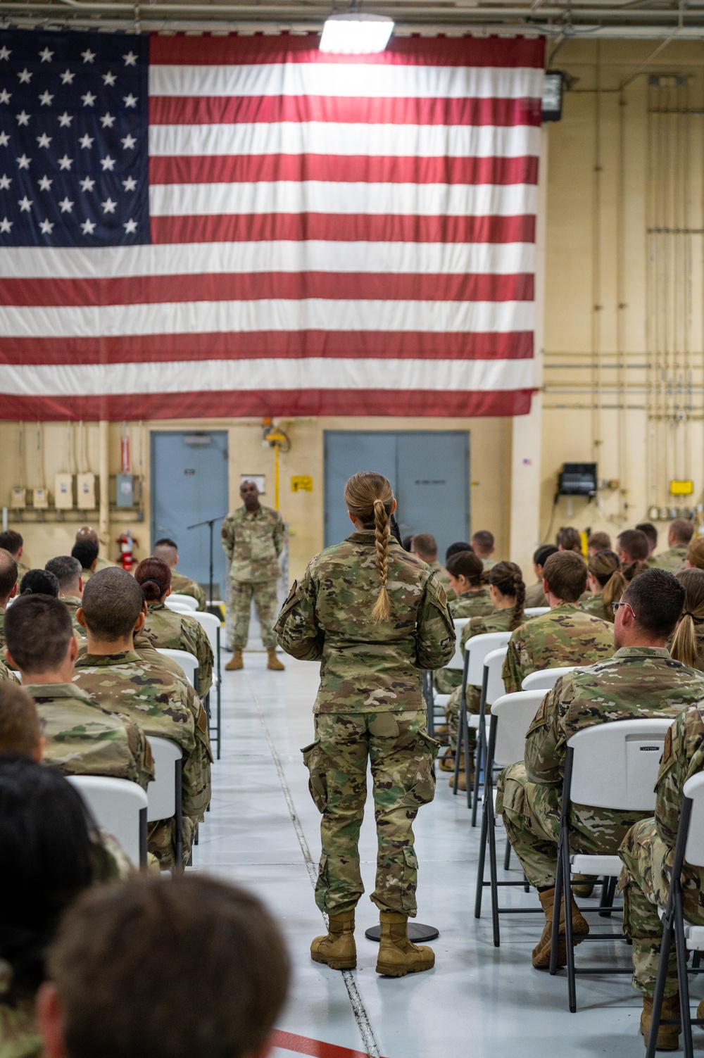 Command chief master sergeant of the Air National Guard visits the 182nd Airlift Wing Nov. 3, 2023