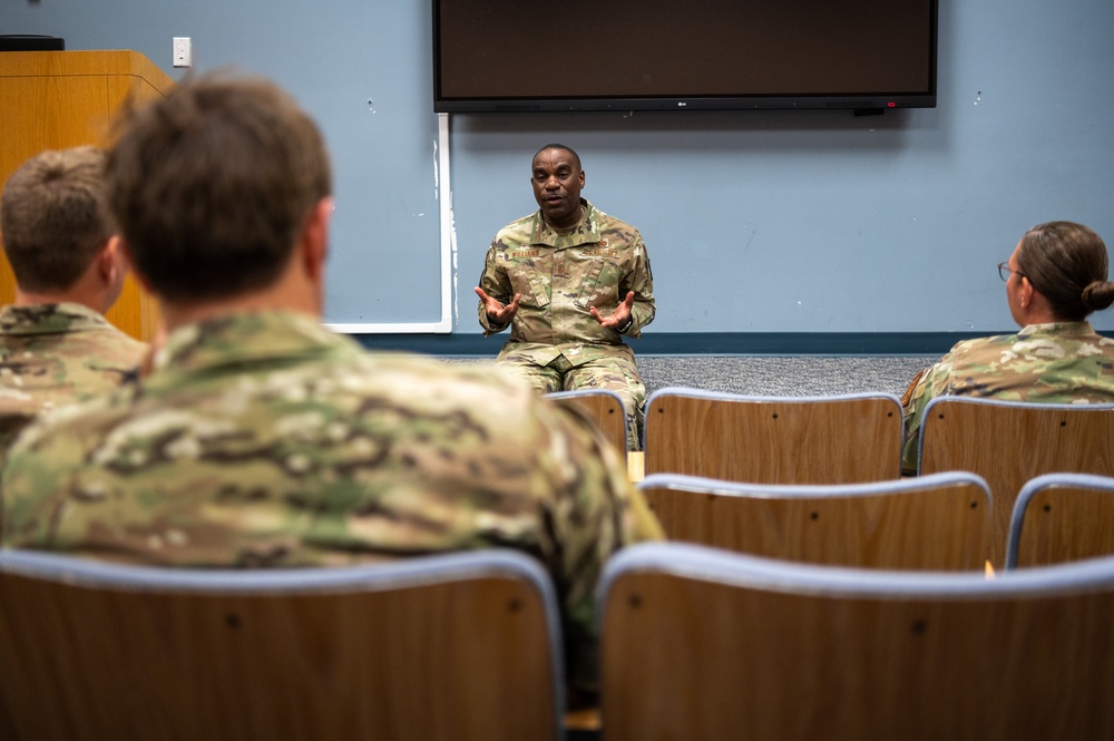 Command chief master sergeant of the Air National Guard visits the 182nd Airlift Wing Nov. 3, 2023