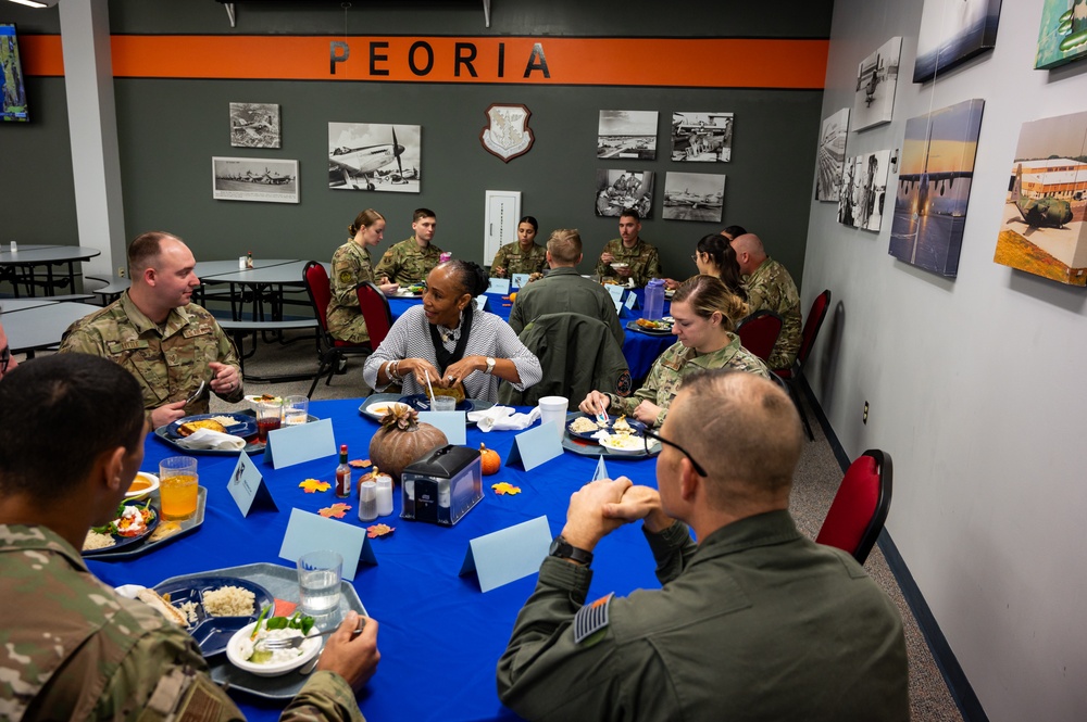 Command chief master sergeant of the Air National Guard visits the 182nd Airlift Wing Nov. 3, 2023