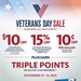 MILITARY STAR Cardmembers Earn Triple Points Plus Special Discounts for Veterans Day Weekend Nov. 10 to 12