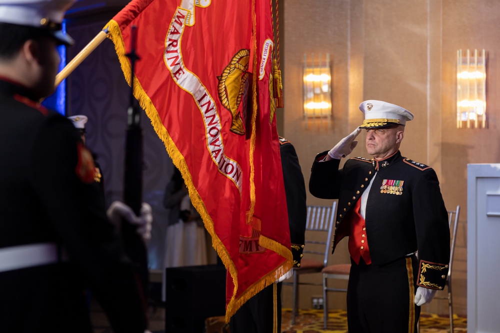 Lt. Gen. David G. Bellon attends MIU's Marine Corps Ball