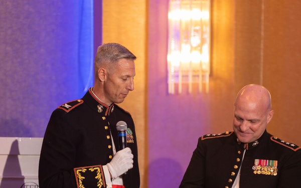 Lt. Gen. David G. Bellon attends MIU's Marine Corps Ball