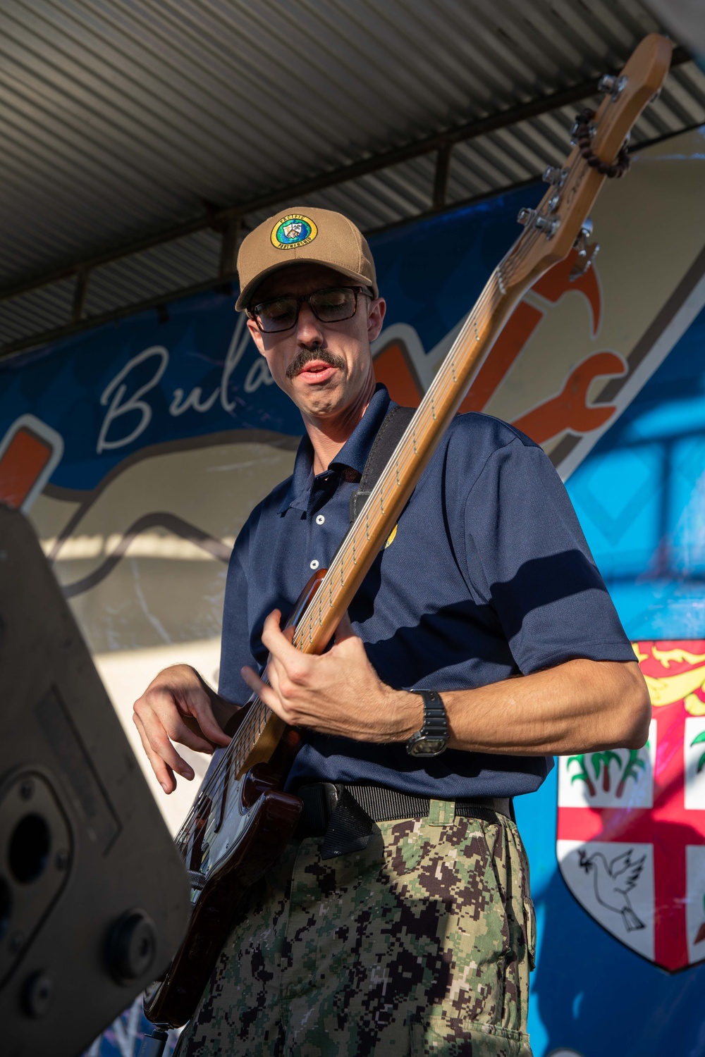 Pacific Partnership 2023 Band performs at Albert Park in Fiji