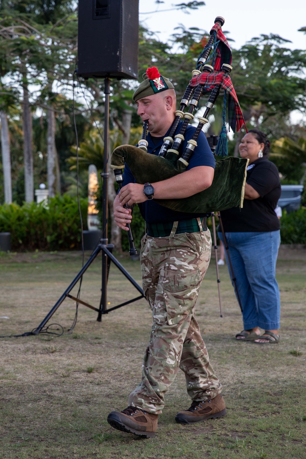 Pacific Partnership 2023 Band performs at Albert Park in Fiji