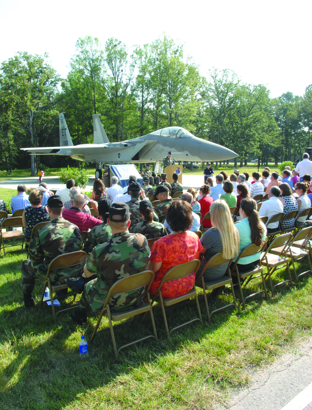 F-15C Eagle display at Arnold AFB honors Duricy