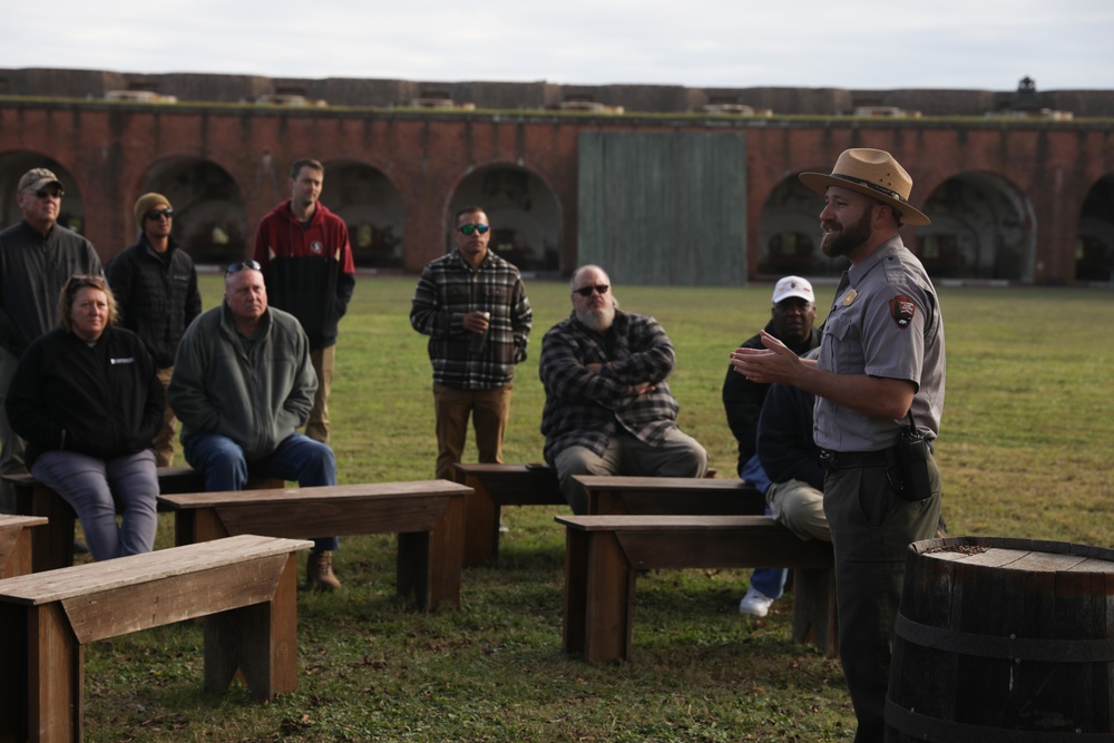 Fort Stewart Directorate of Plans, Training, Mobilization and Security employees conduct staff ride