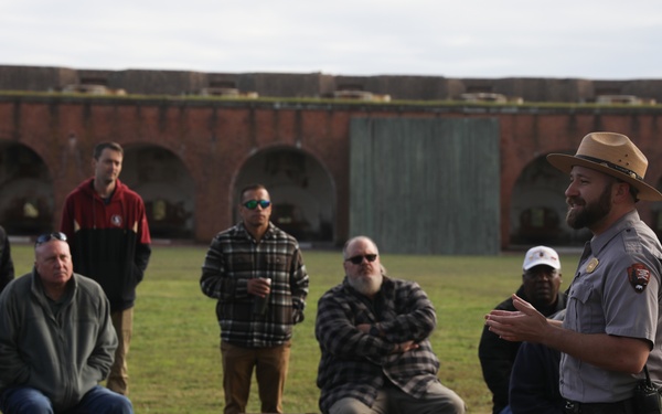Fort Stewart Directorate of Plans, Training, Mobilization and Security employees conduct staff ride