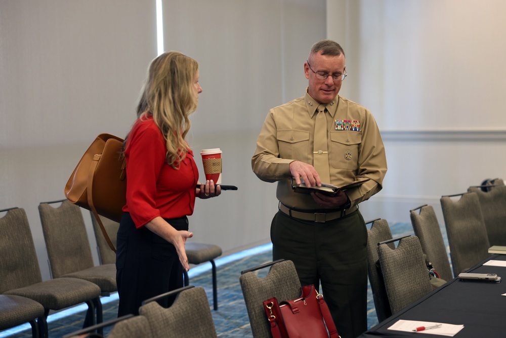 Marine Corps Installations Command Leaders Meet with Marine Corps Spouses and Community Leaders