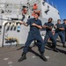 USS Shoup conducts replenishment-at-sea with USNS Carl Brashear