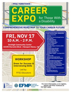 NWS Yorktown's Fleet & Family Support Center to host Career Expo for Those with a Disability