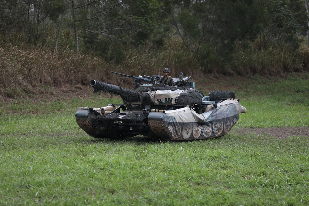 25th Infantry Division Soldiers participate in an assault on South Range during JPMRC 24-01