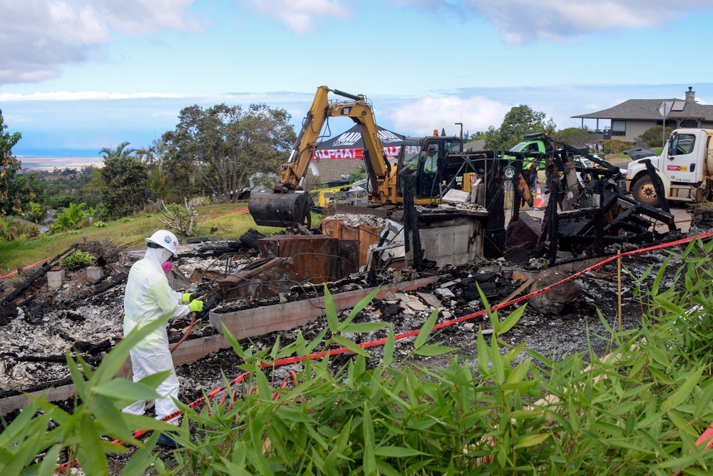 USACE begins Phase 2 debris removal in Kula, HI