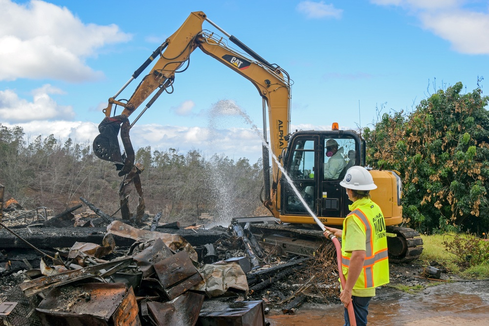 USACE begins Phase 2 debris removal in Kula, HI