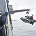 USS San Diego (LPD 22) lowers small boat