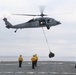 USS San Diego (LPD 22) launches helicopter
