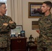 Brigadier General Chalkley Congratulates Marines of the Quarter