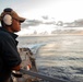 USS Hopper Sailor Stands Lookout