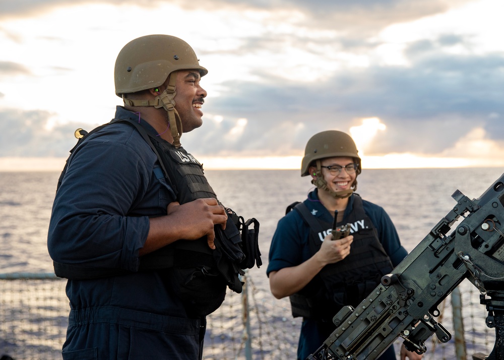USS Hopper Sailors Participate in Small Boat Attack Drill