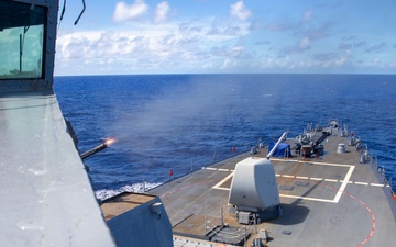USS Hopper Fires CIWS