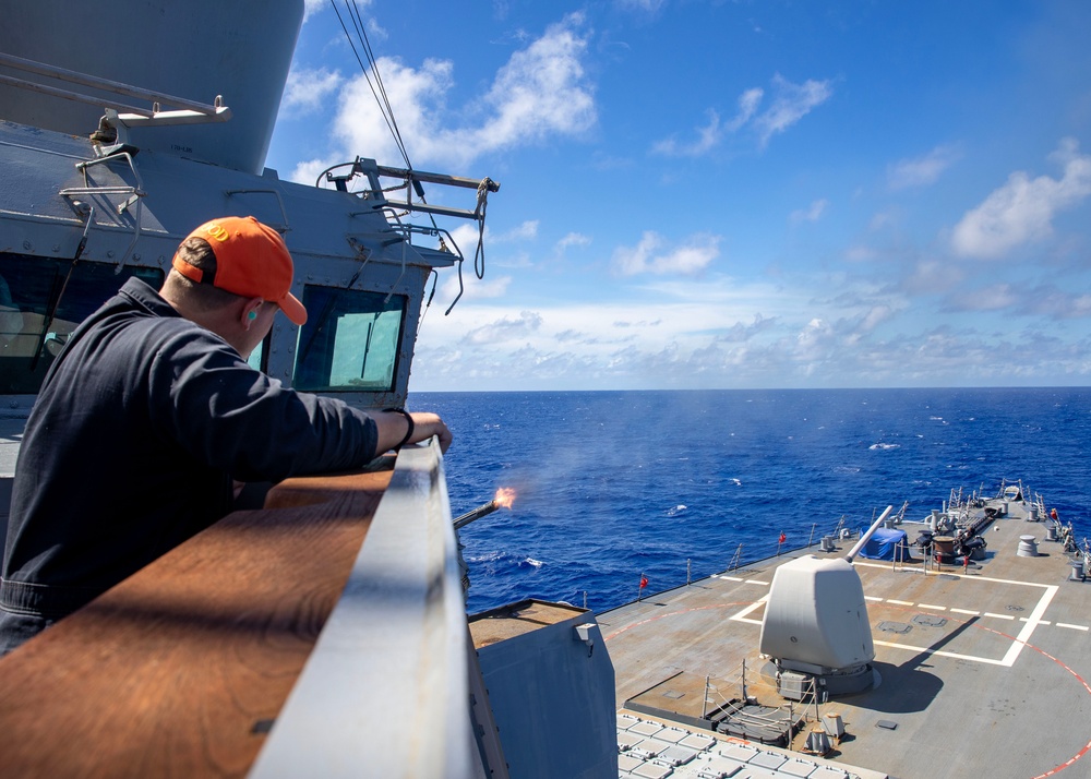 USS Hopper Fires CIWS