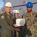 Award at Quarters Aboard USS Tripoli