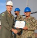 Award at Quarters Aboard USS Tripoli