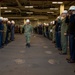 USS Tripoli Sailors Piped Ashore