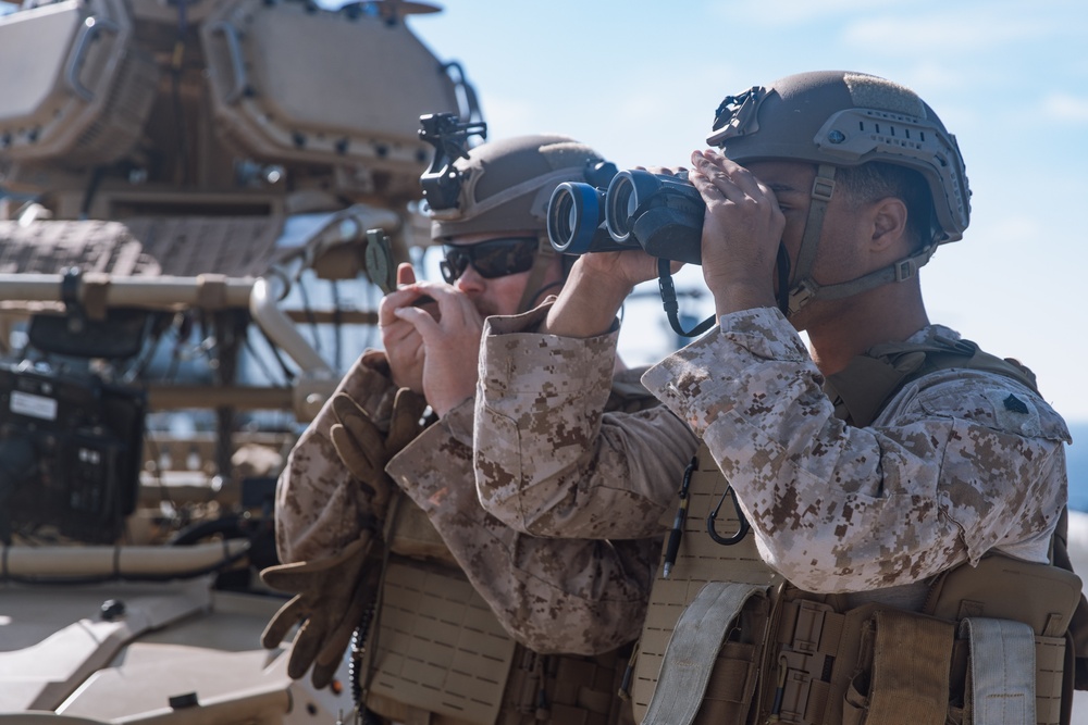 Defend the Ship: 15th MEU Marines Counter UAS Threats Underway