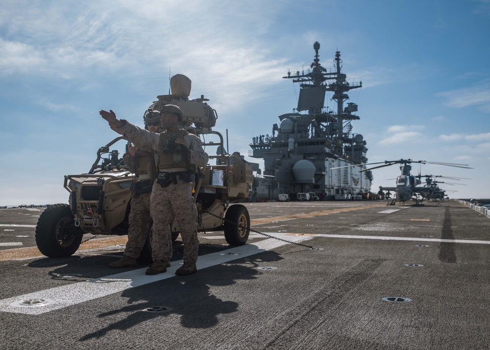 Defend the Ship: 15th MEU Marines Counter UAS Threats Underway